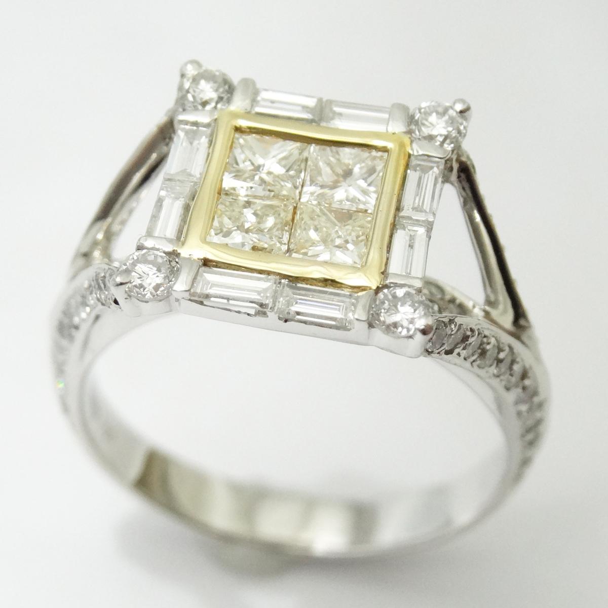 リング 指輪 天然 ダイヤモンド トータル1.65CT 天然