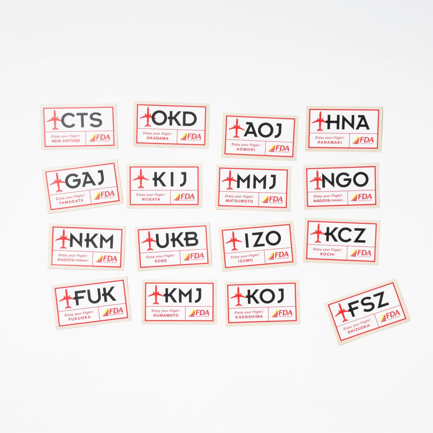 FDA3レターステッカー（CTS新千歳空港）｜FDAショップ