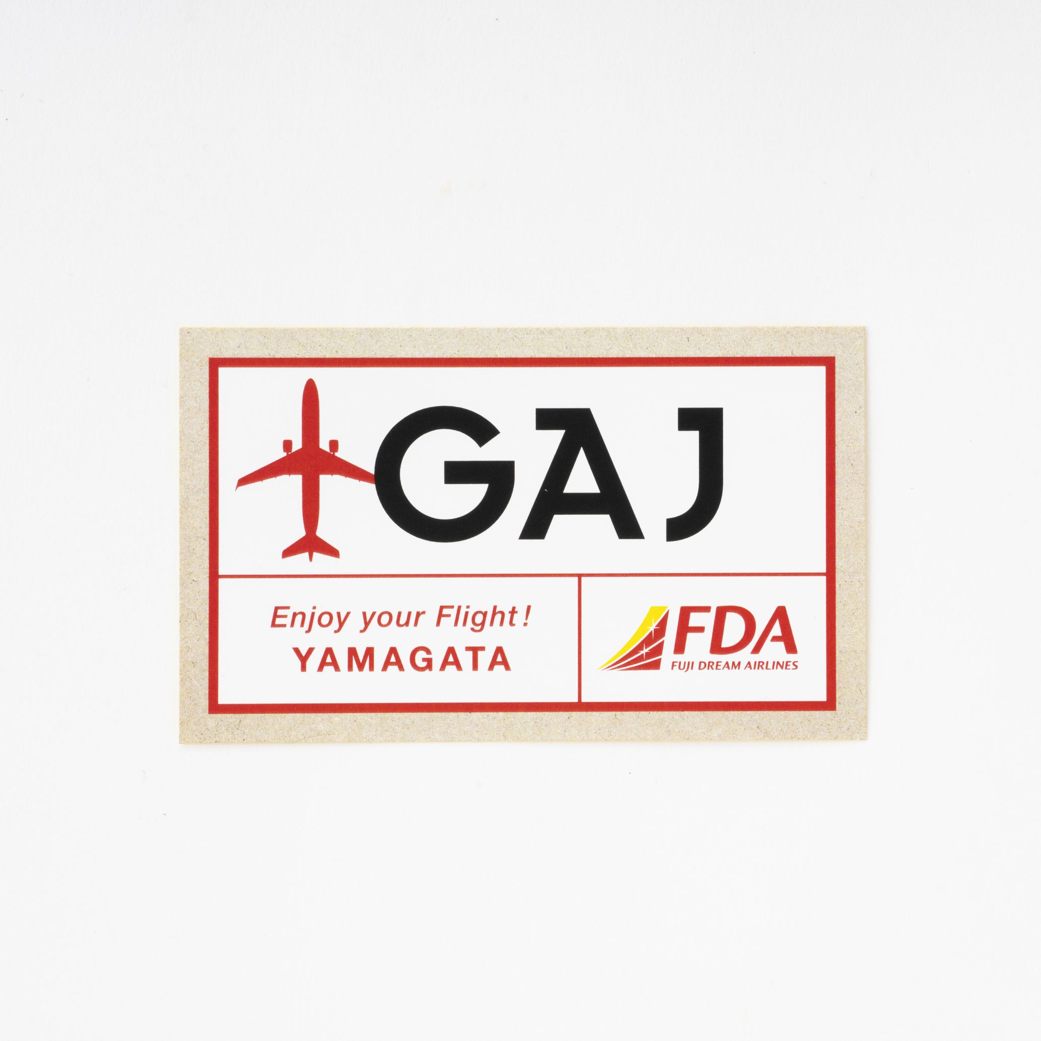 FDA3レターステッカー（GAJ山形空港）｜FDAショップ