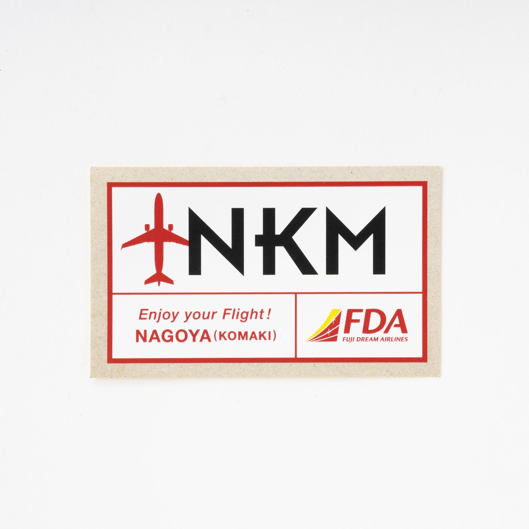 FDA3レターステッカー（NKM名古屋空港）｜FDAショップ