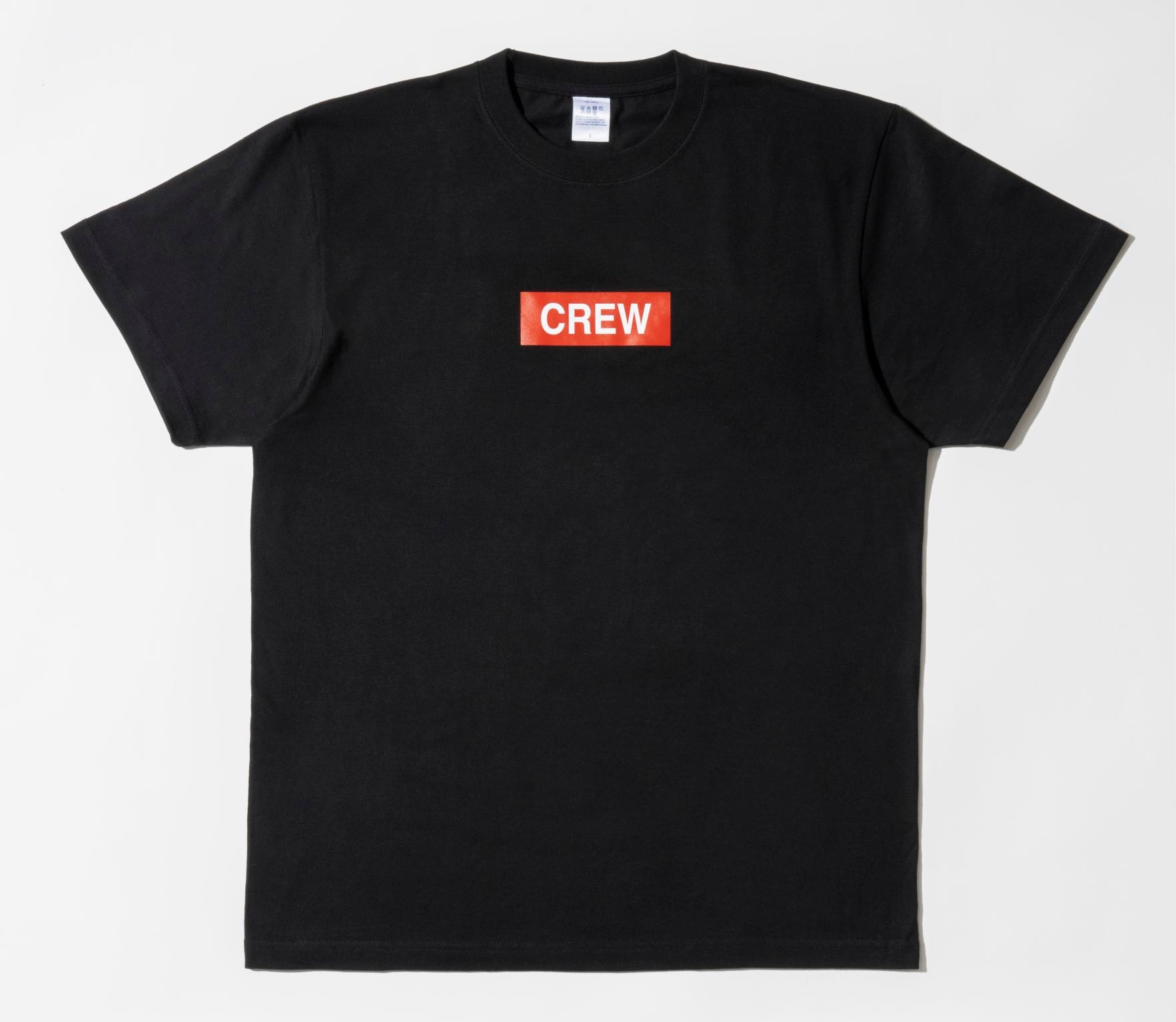 FDA×JUNKO KOSHINO コシノジュンコ Tシャツ ブラック／CREW柄（Lサイズ