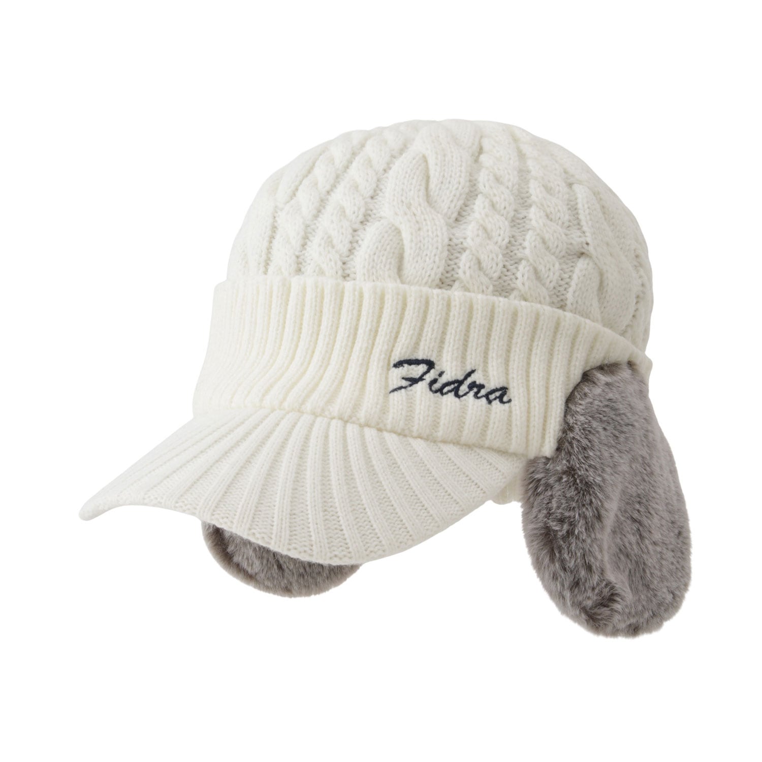 ケーブルニットキャップ【レディス】