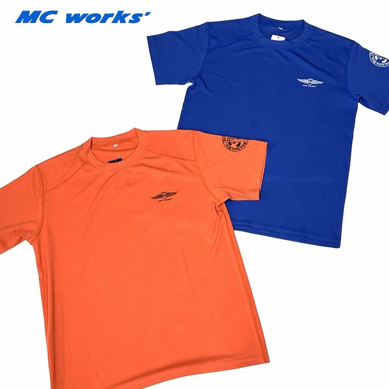 MC works エムシーワークス　メッシュパーカー ブラック/オレンジ　L MC works エムシーワークス メッシュパーカー ブラック/オレンジ