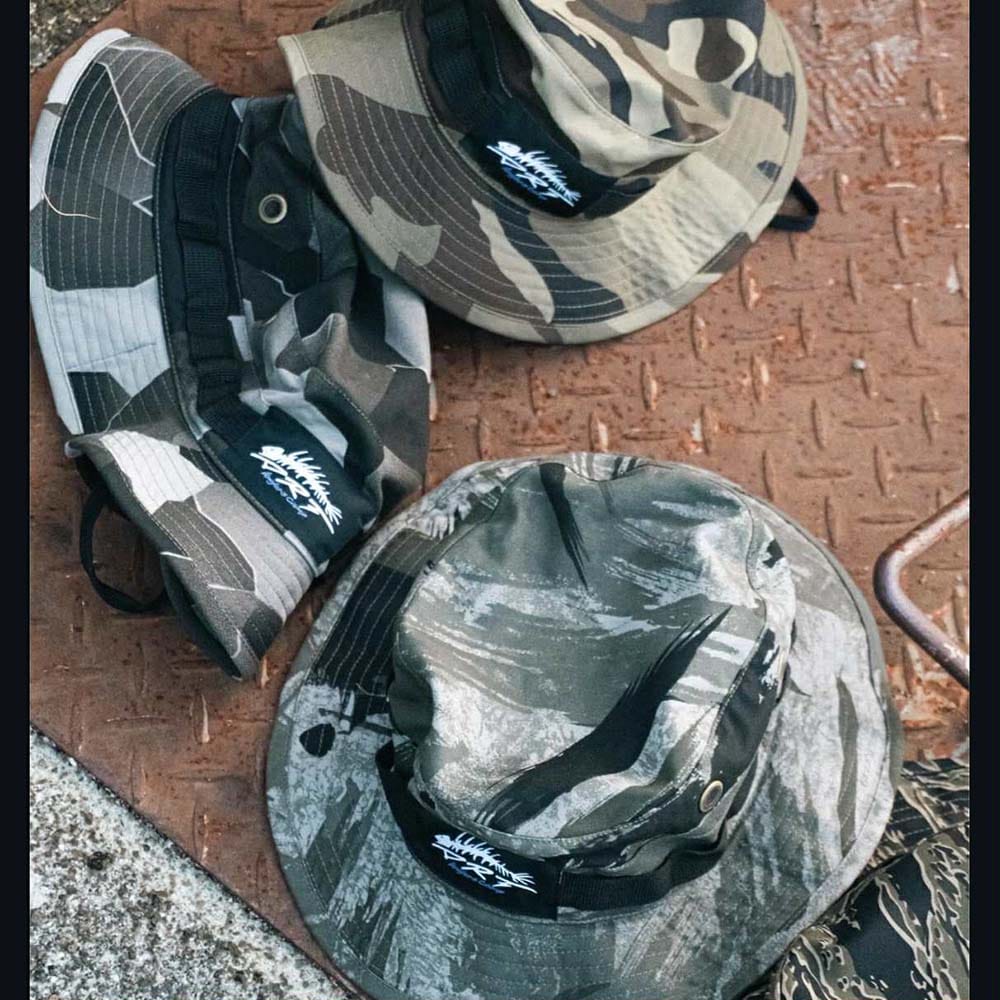 DRT ANGLERS CAMP Boonie Hat WEED CAMO 新品 Hats: Anglers Camp Boonie Hat Green Camo