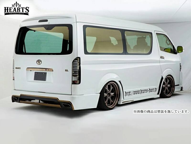 【受注生産品】補修用　ハイエース200系 ハーツ リアスポイラー _ ワイドボディー リアバンパー エアロ エクステリア リア HIACE TOYOTA アストロン