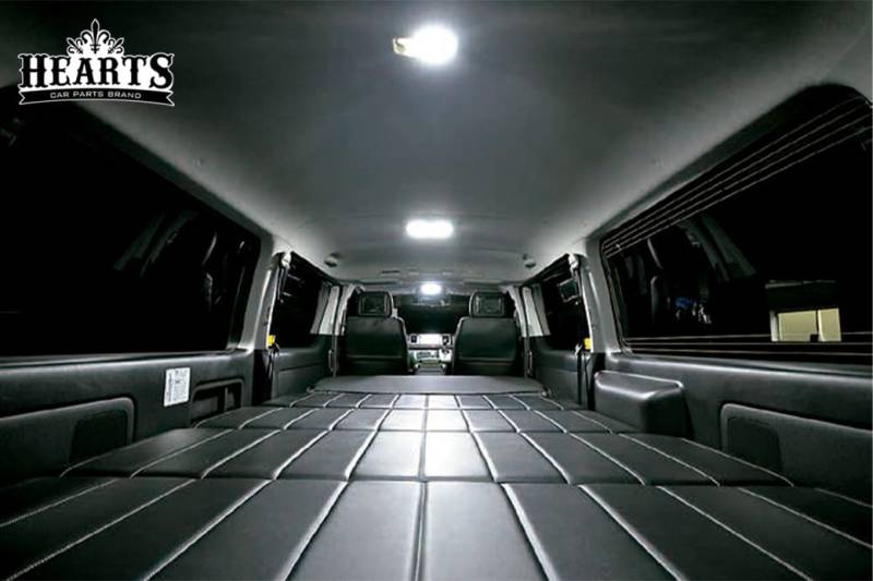 ハイエース 200系 フルLED ルームランプキット LED 昼白色 室内 照明 高輝度 ルームランプ 簡単取付 カー用品 ハーツ O