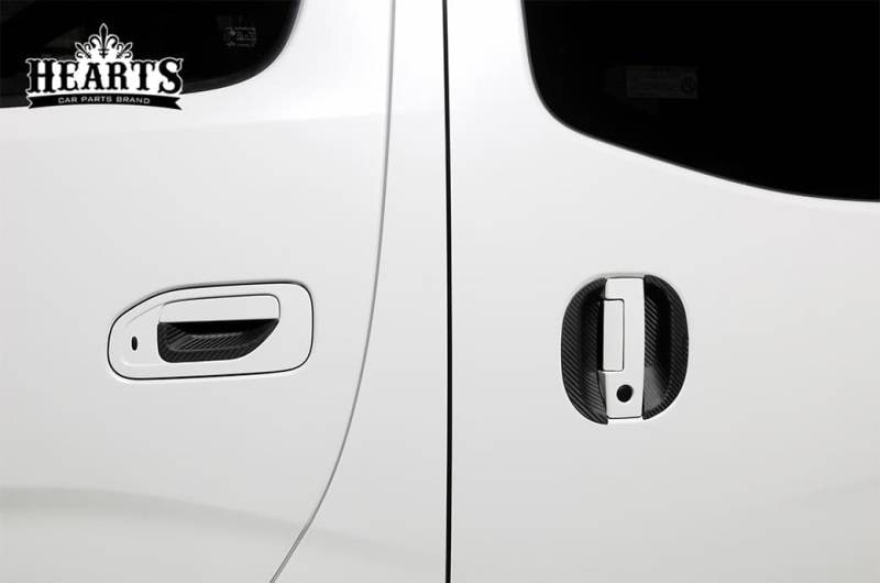 キャラバン ドアハンドル プロテクター 日産 カーボン調柄 軟質ゴム 傷防止 簡単取付 ドアノブ カバー カスタム エクステリア カー用品 ハーツ 