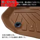 ハイエース 200系 キャメル ワイドボディ専用 フロント・リア用 3Dフロアマット セット 4pic 立体成型 立体 防水 3D フロアマット_ キャメル サムネイル 5