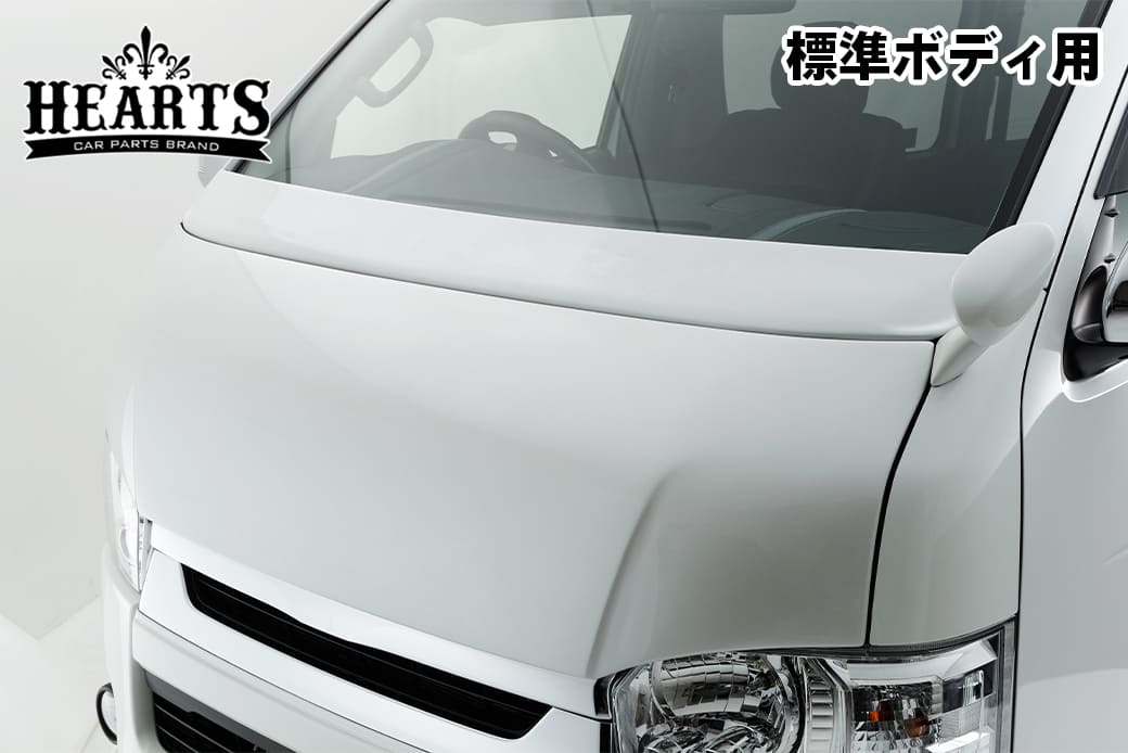 ハイエース　200系　バットフェイスボンネット 塗装済 ハイエース 200系 バットフェイスボンネット トヨタ バン S-GL