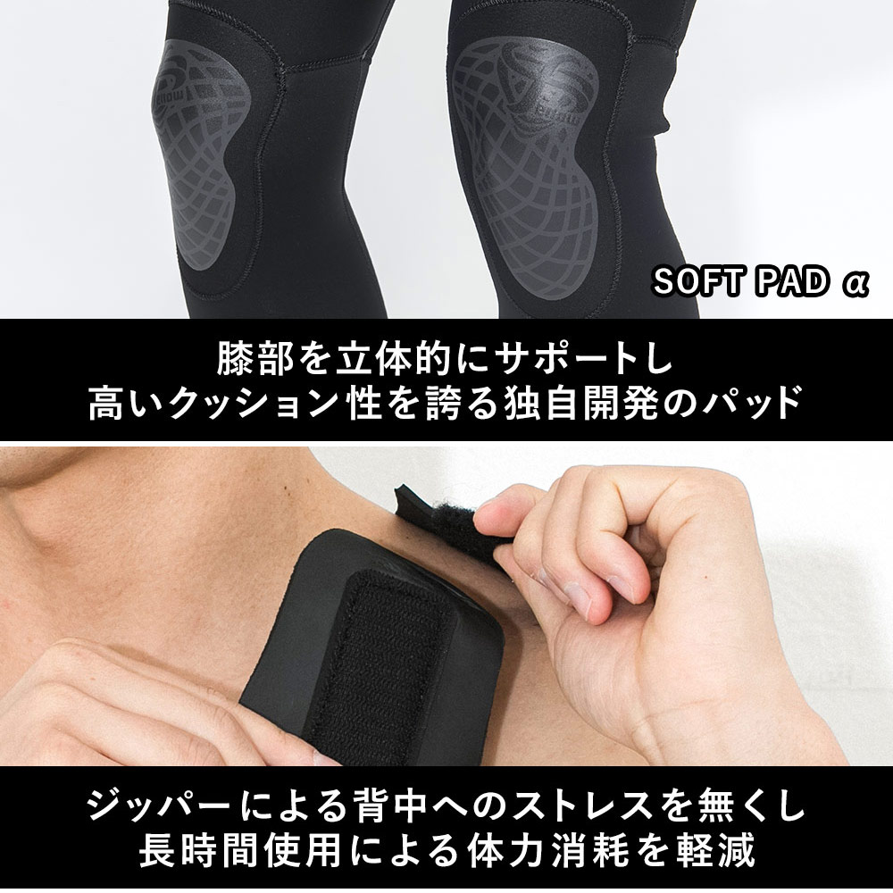 美品 FELLOW 半袖 フルスキン タッパー MLB FELLOW メンズ スキン ロングジョン3mm ＆ 半袖タッパー2mm