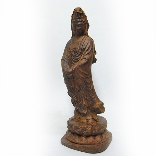 紫檀 観音菩薩 立像 木彫り