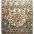 仏画色紙 法華曼荼羅