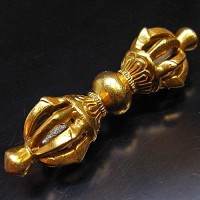 九鈷杵65　銅製  鍍金|仏教アイテム|仏教(密教)道教アイテム