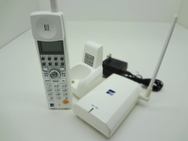 SAXA WS605(W) Bluetooth漢字表示コードレス電話機 |中古, SAXA