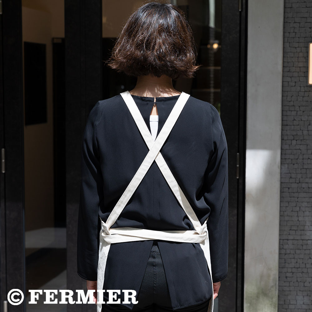 フェルミエオリジナル エプロン（白）【メンバーズ割引対象外商品】