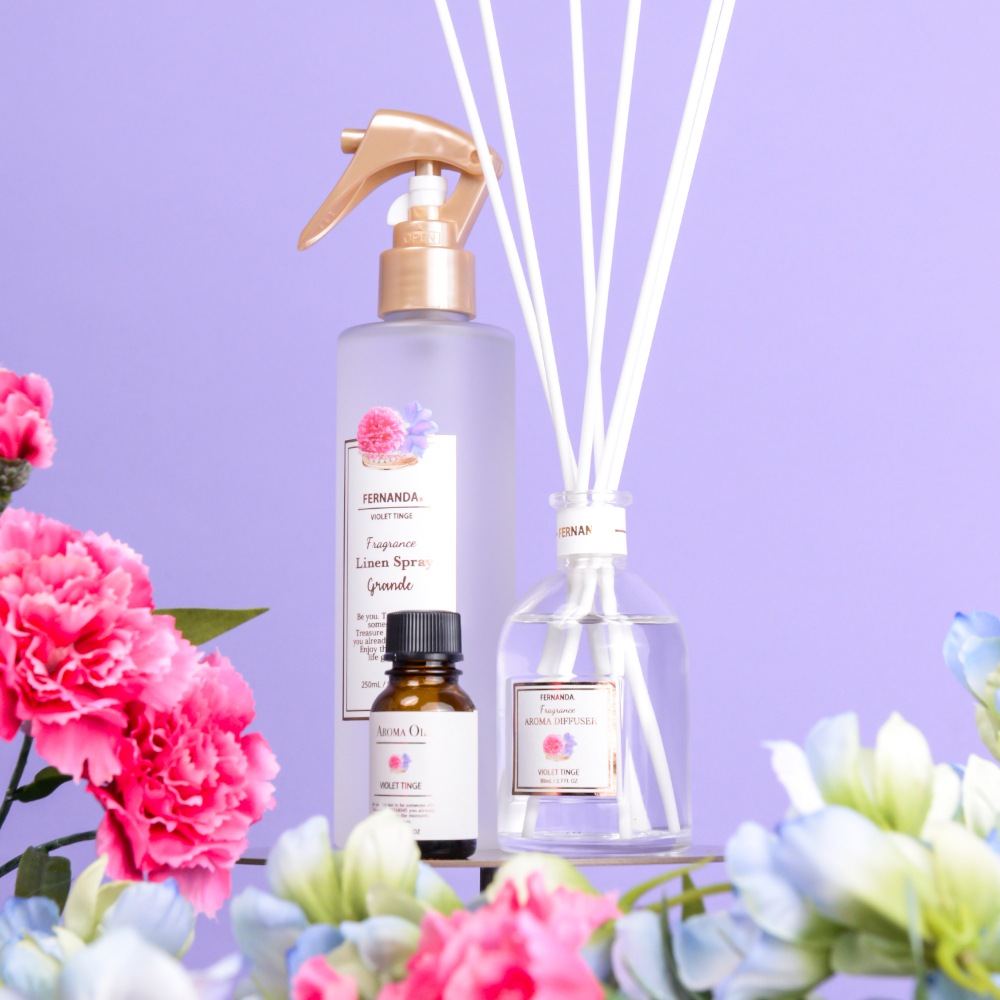 フレグランスアロマディフューザー80ml（バイオレットティンジ）/Fragrance Aroma Diffuser 80ml (Violet Tinge)