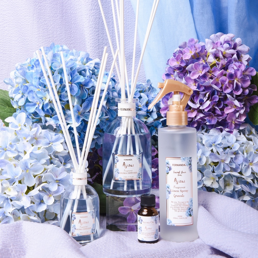 フレグランスアロマディフューザー210ml（アジサイ）/Fragrance Aroma Diffuser 210ml (Ajisai)