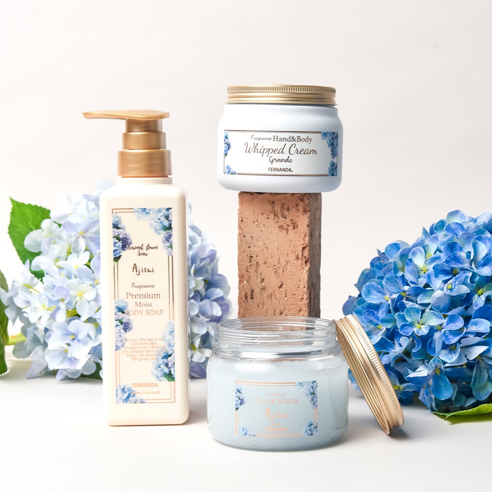 フレグランスシュガースクラブ グランデ（アジサイ）/Fragrance Sugar Scrub Grande (Ajisai)