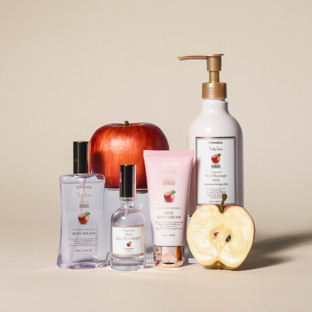 FERNANDA リッチオーデコロン 5本セット りんご メロンスムージー他 リッチオーデコロン（リンゴ）/Rich Eau de Cologne (RINGO