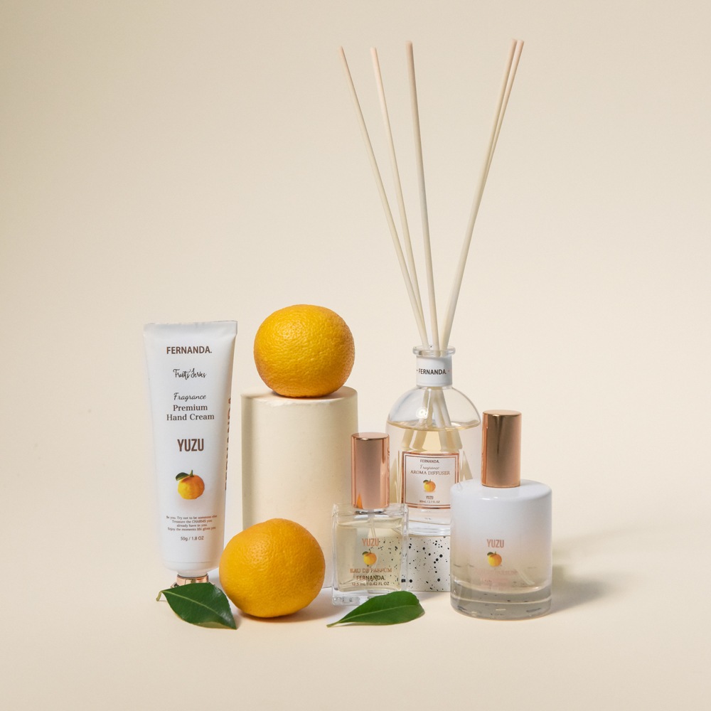 フレグランスアロマディフューザー80ml（ユズ）/Fragrance Aroma Diffuser 80ml (Yuzu)