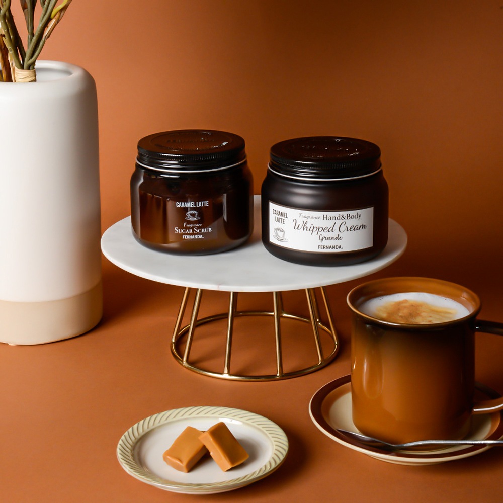 フレグランスシュガースクラブグランデ(キャラメルラテ)/Fragrance Sugar Scrub Grande(Caramel Latte)
