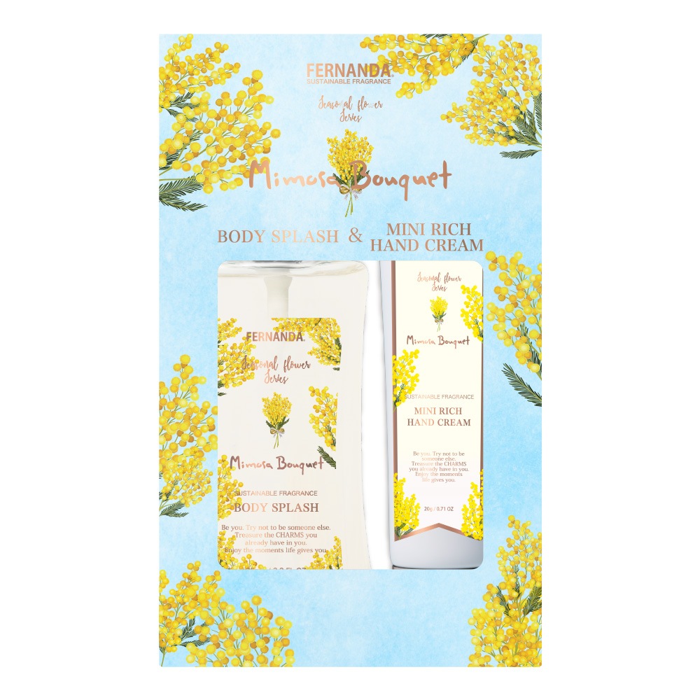 ボディスプラッシュ＋ミニリッチハンドクリームギフトセット（ミモザブーケ）/Body Splash + Mini Rich Hand Cream GIFT SET (Mimosa Bouquet)