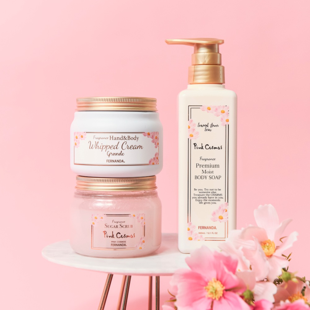 フレグランスプレミアムボディソープ（ピンクコスモス）/Fragrance Premium Body Soap (Pink Cosmos)