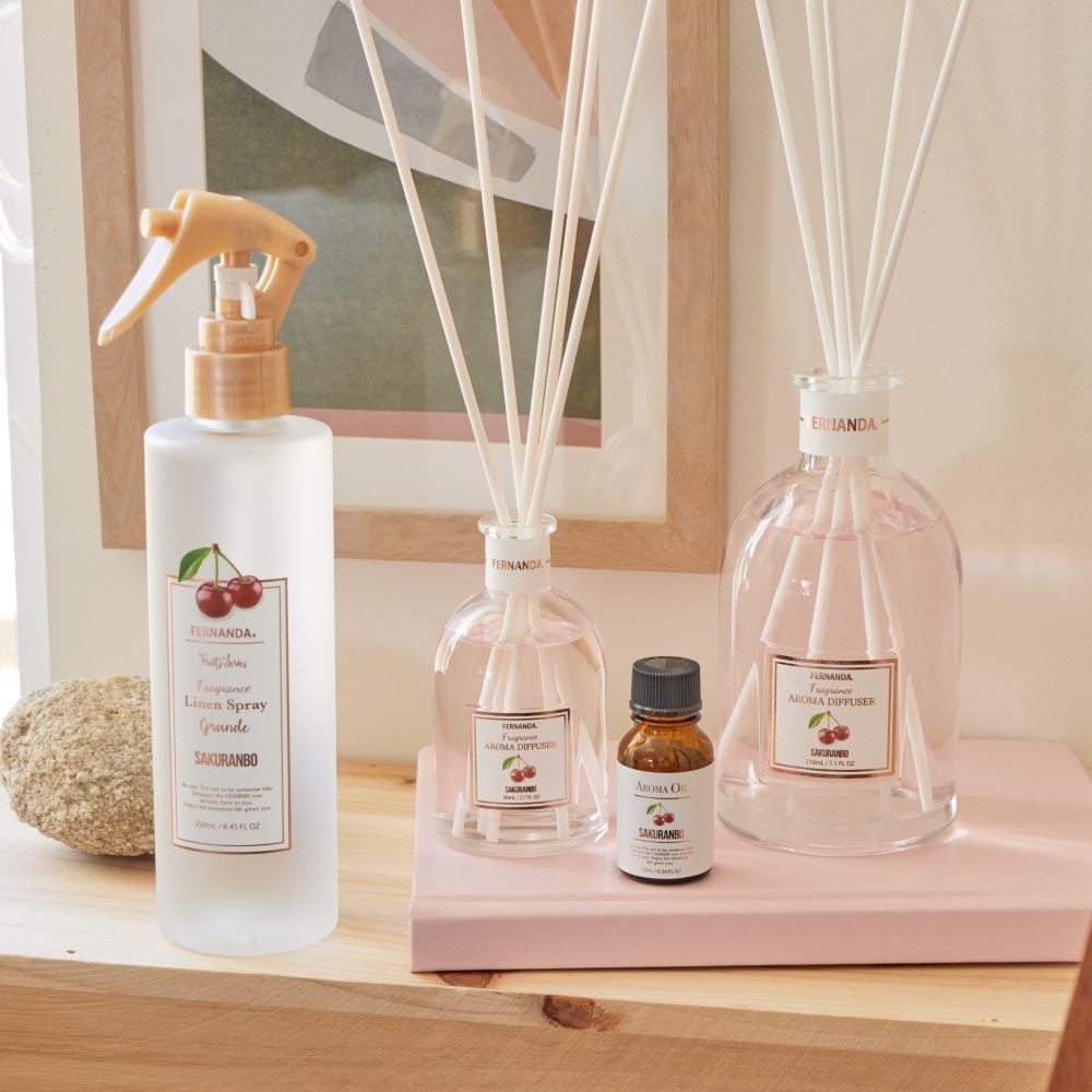 フレグランスアロマディフューザー210ml(サクランボ)/Fragrance Aroma