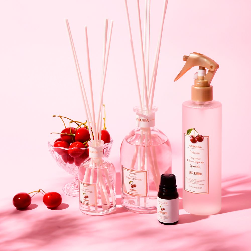 フレグランスアロマディフューザー210ml(サクランボ)/Fragrance Aroma