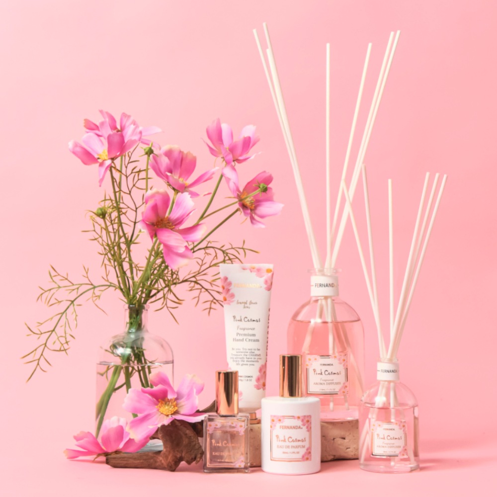 フレグランスアロマディフューザー80ml（ピンクコスモス）/Fragrance Aroma Diffuser 80ml (Pink Cosmos)