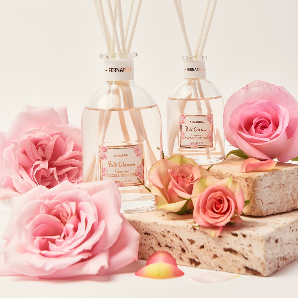 フレグランスアロマディフューザー210ml（ピンクグリム）/Fragrance Aroma Diffuser 210ml (Pink Gleam)