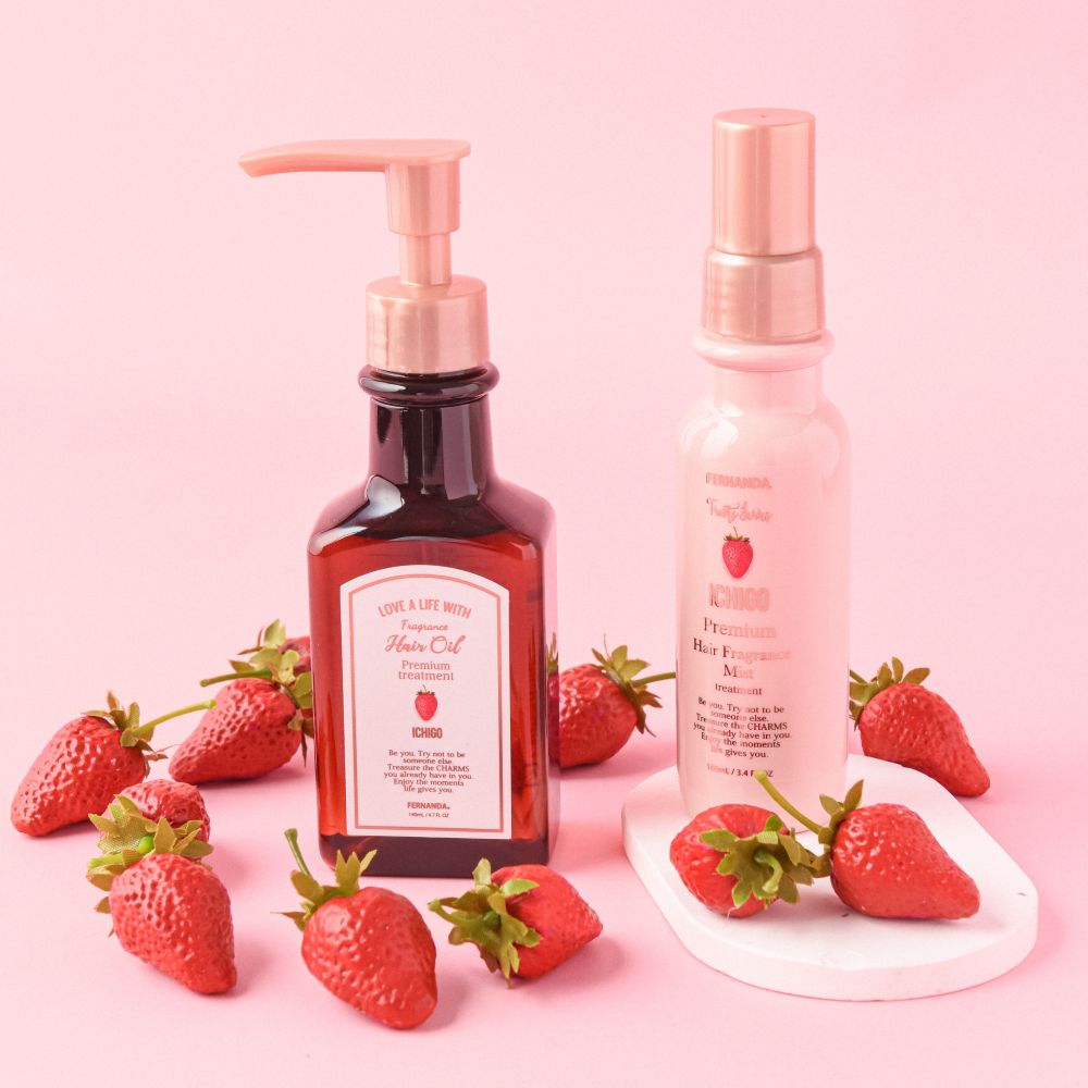 フレグランスプレミアムヘアオイル 140ml（イチゴ）/Fragrance Premium Hair Oil 140ml (Ichigo)