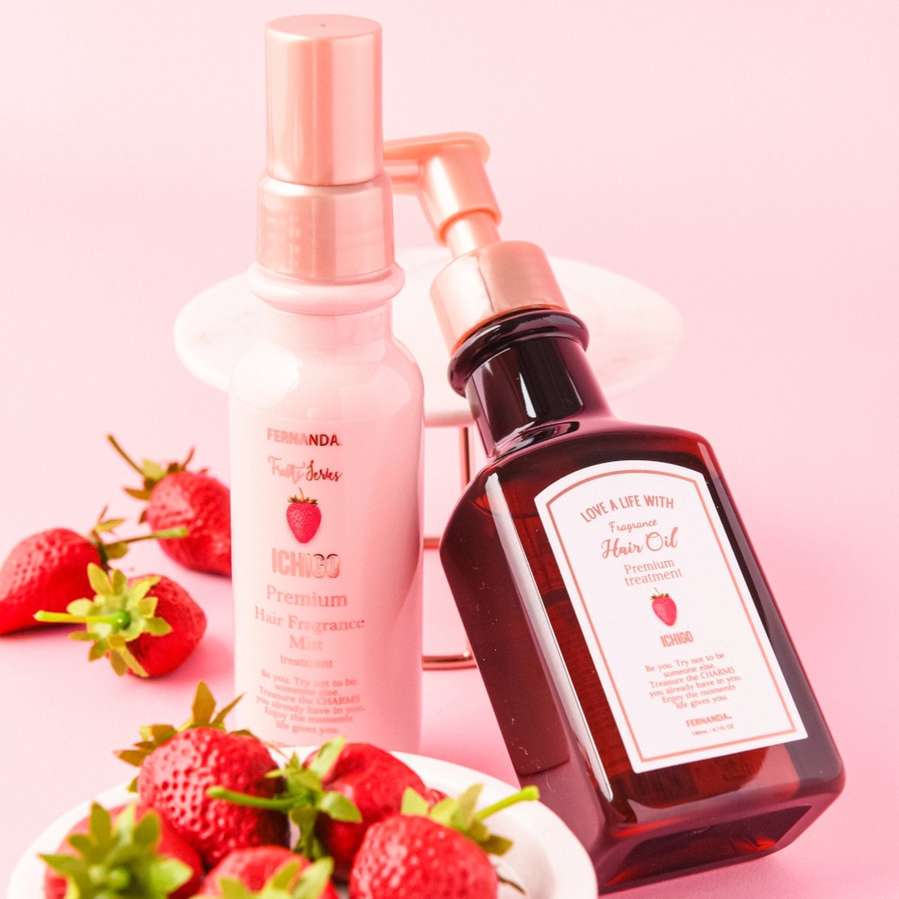 フレグランスプレミアムヘアオイル 140ml（イチゴ）/Fragrance Premium Hair Oil 140ml (Ichigo)