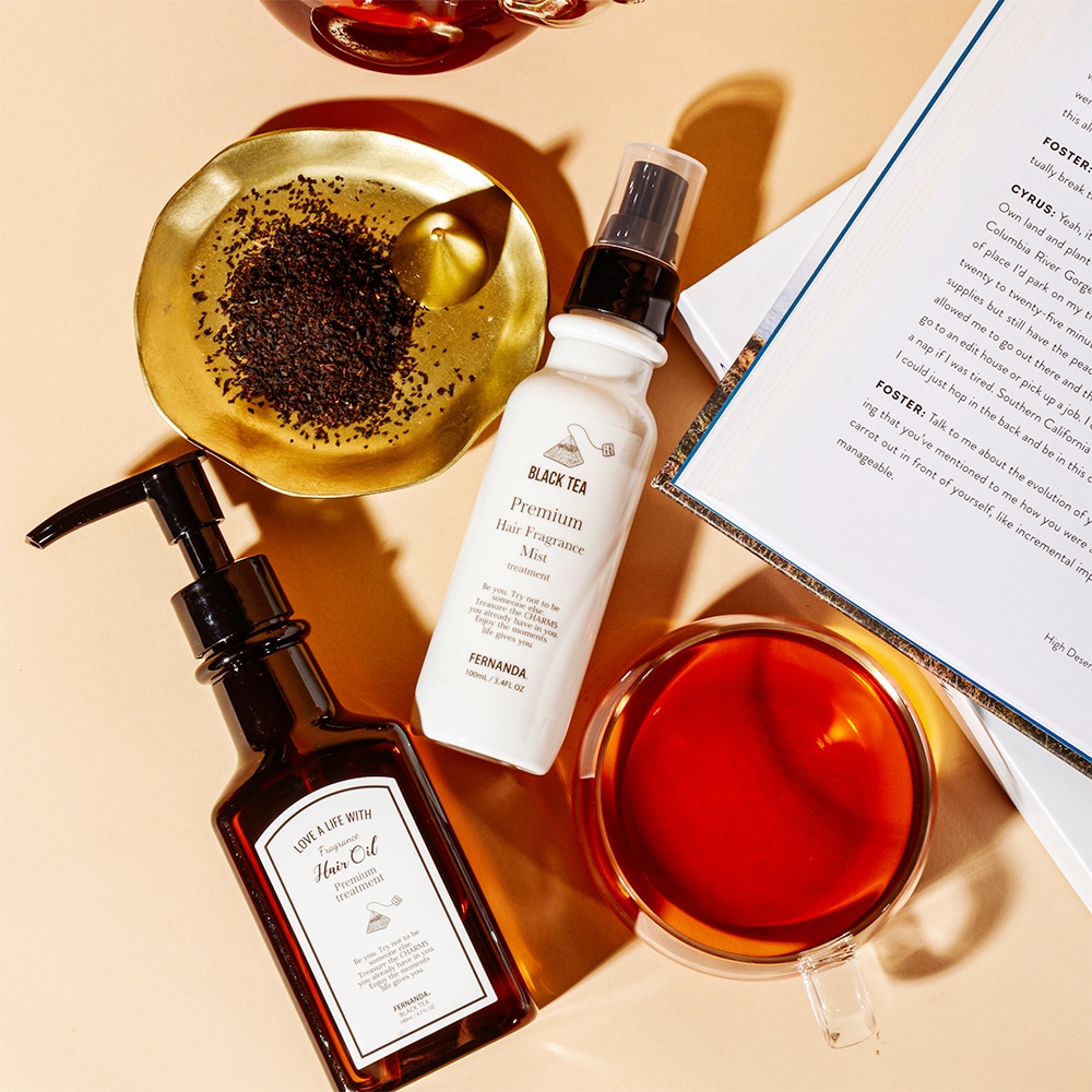 フレグランスプレミアムヘアオイル 140ml（ブラックティー）/Fragrance