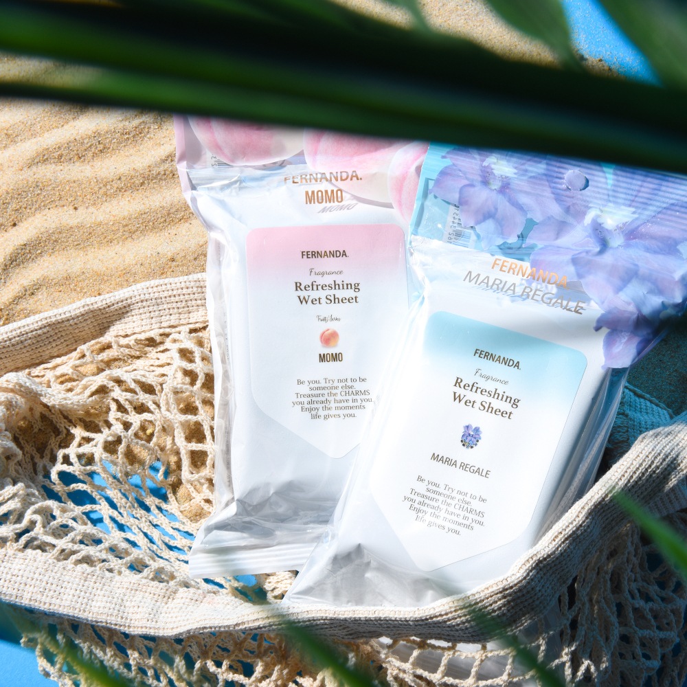 フレグランスリフレッシングウェットシート（モモ）/Fragrance Refreshing Wet Sheet (Momo)