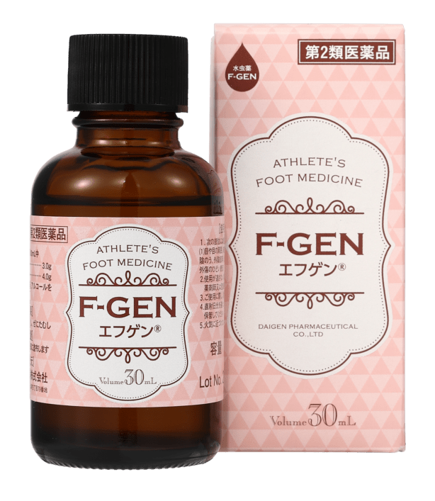 女性に人気の水虫薬エフゲン（ピンク）30ml