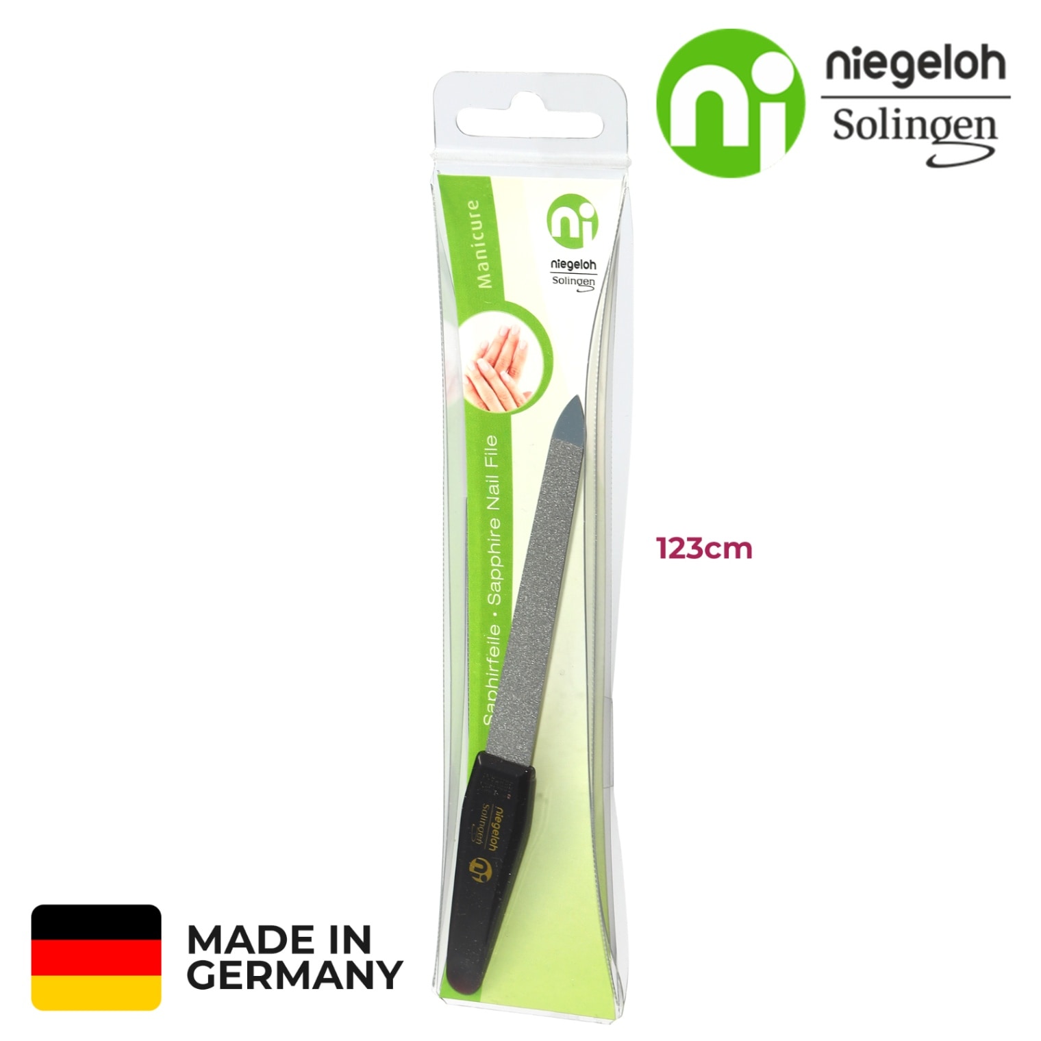 【ドイツ・ニゲロ社製】ネイルファイル 123mm Premium Quality Made In Solingen, Germany