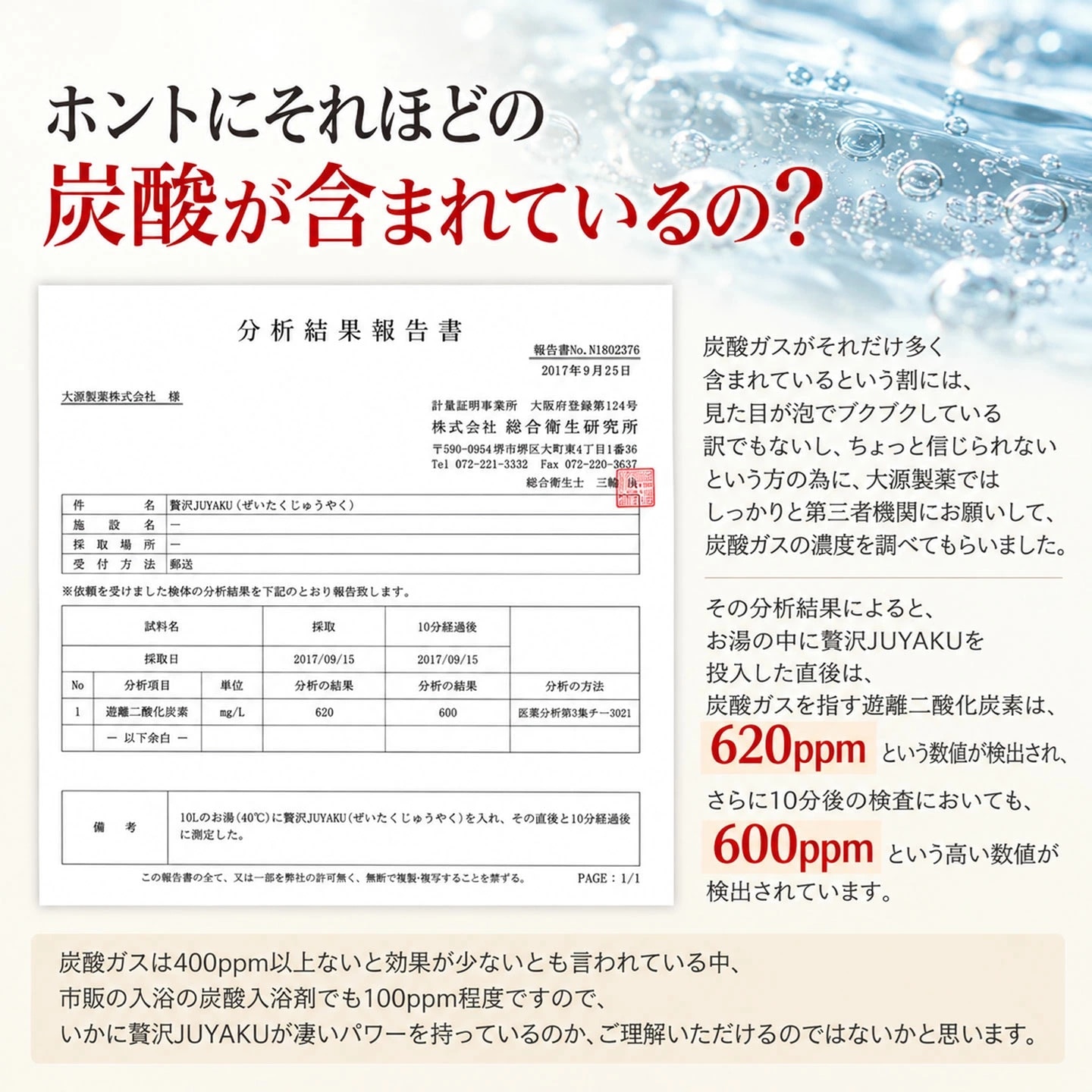 炭酸足湯入浴料　贅沢JUYAKU（じゅうやく）（お得用　50回セット）【送料無料】