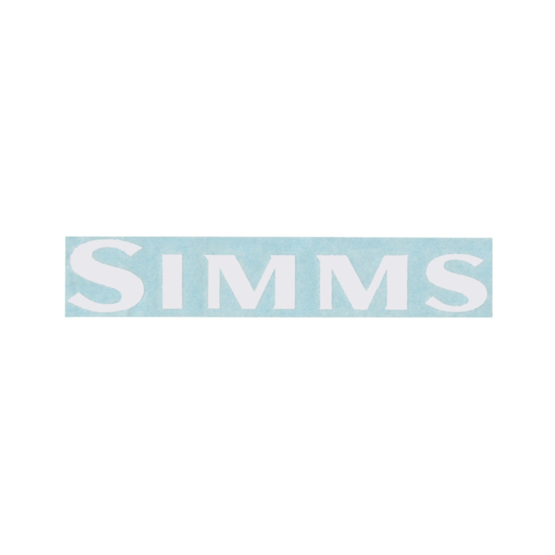 SIMMS   Simms Logo Sticker - White　/　シムスロゴステッカー白