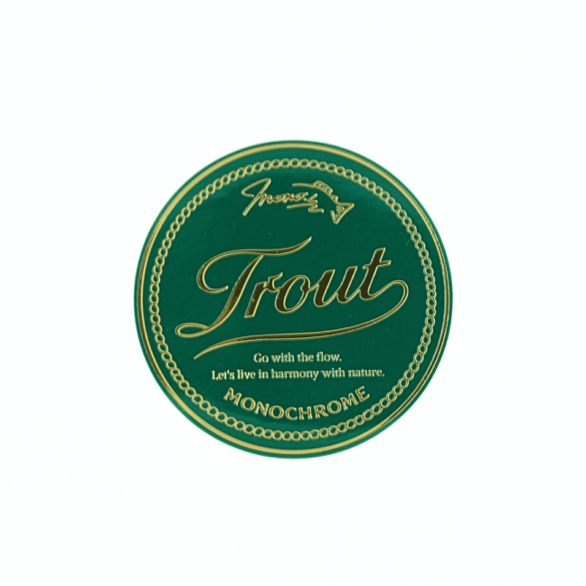3D TROUT STICKER（モノクローム）
