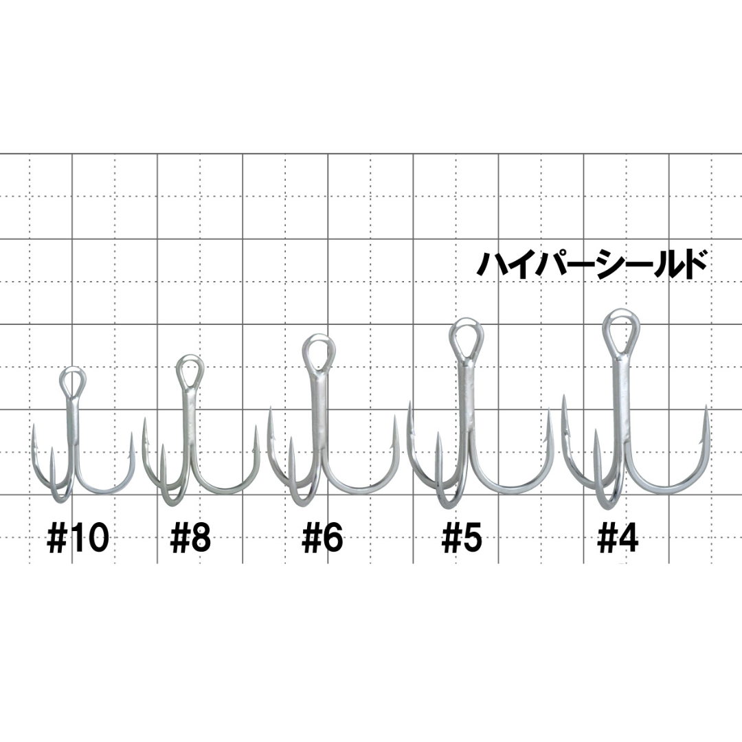 がまかつ   Treble RB-M short shank　／　トレブルRB-Mショートシャンク（ハイパーシールド）