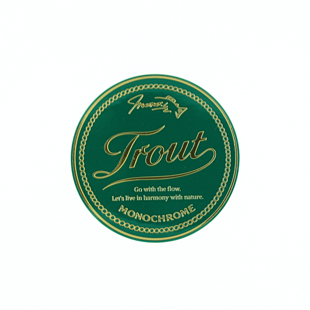 3D TROUT STICKER（モノクローム）