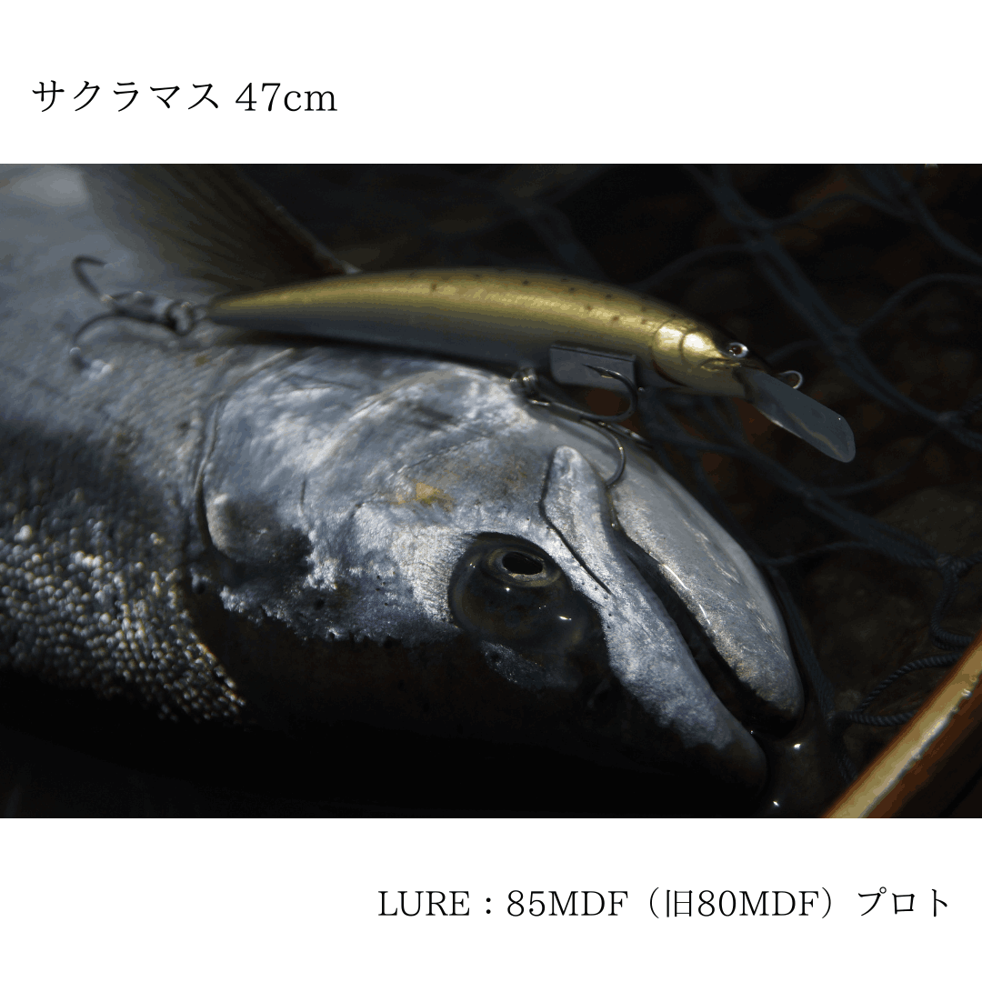 フィシィングルアー ハンドメイドミノー モノクローム フル