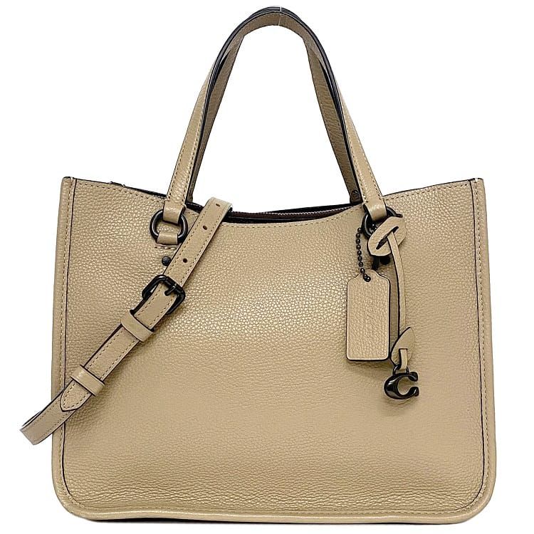 コーチ 2way バッグ ベージュ C3460 美品 レザー 中古 COACH