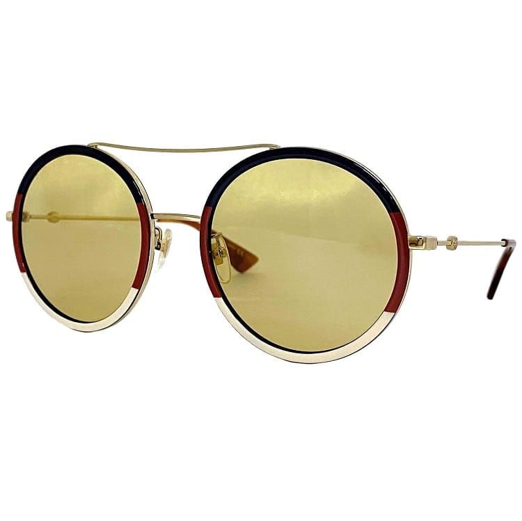 GUCCI GG0061S ブラウン サングラス Gucci™ GG0061S Round Sunglasses | EyeOns.com