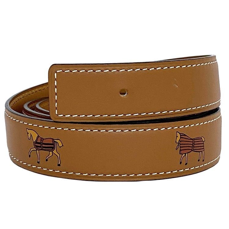 お値下げ　エルメス　正規品革ベルト(バックル無し)75cm ブラウン gs30alnrac-new.jpg