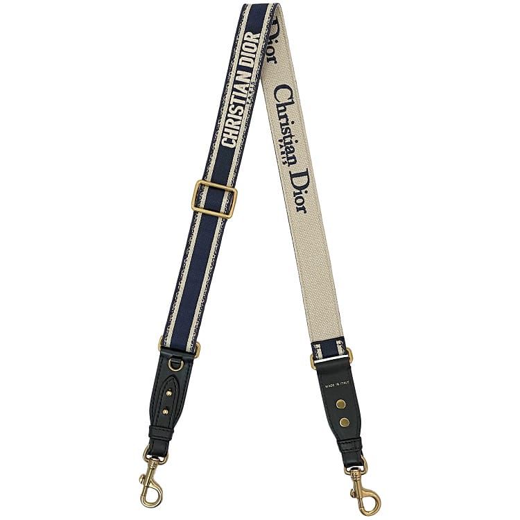 Christian Dior - クリスチャンディオール Christian Dior ショルダーストラップ キャンバス/レザー ネイビー レディース 送料無料【中古】 h30845a クリスチャンディオール Christian Dior ショルダーストラップ