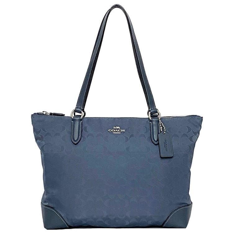 未使用 美品 COACH コーチ グレー トートバッグ ビジネスバッグ かばん コーチ COACH バッグ BAG アウトレット F67091 F57847 クロス