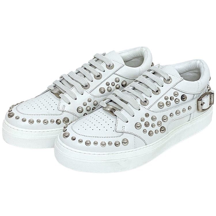 ジミーチュウ スニーカー ec-21976 ホワイト ROMAN 036520 未使用 美品  