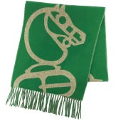 エルメス マフラー ec-22103 グリーン ブックルカマイユ 美品 クリーニング済み カシミア 100％ 中古 HERMES 馬 カマイユ フリンジ ストール アパレル シェーヌ 人気 定番 お洒